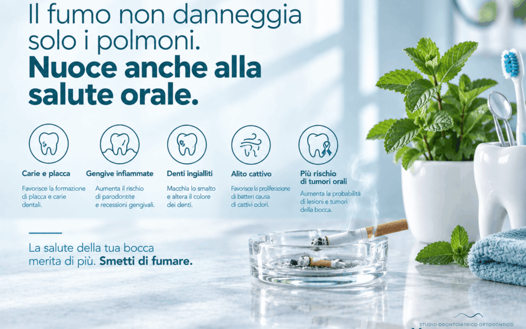 Fumare nuoce gravemente alla salute…anche a quella del cavo orale!